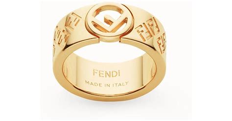 fendi gold fin ring.